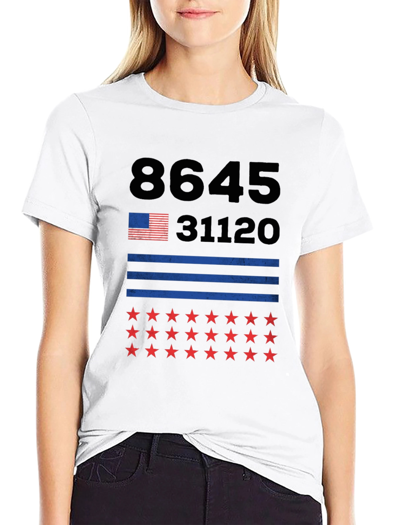 8645 31120 Stars & Stripes Graphic Tee