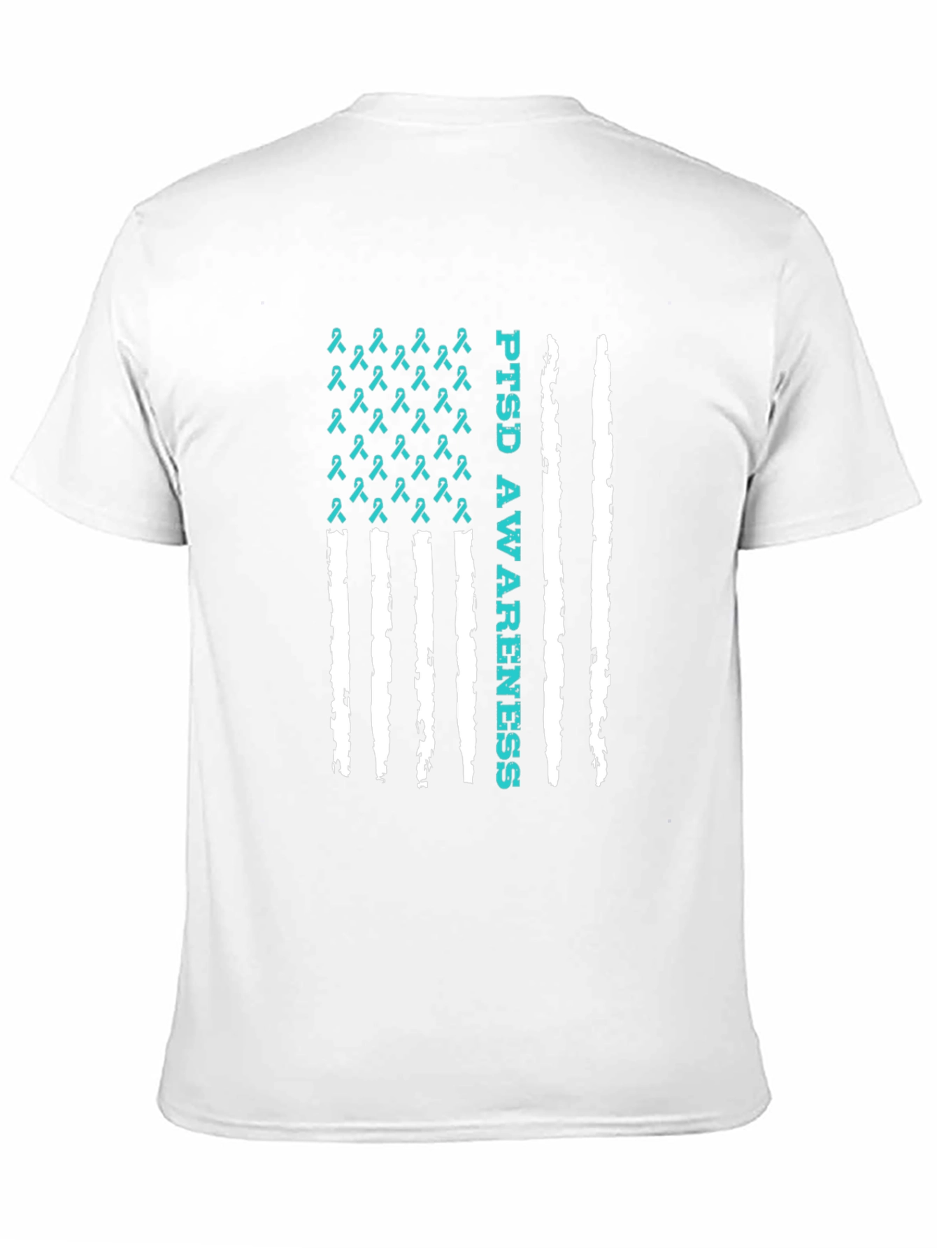 PTSD Awareness Ribbon Flag T-Shirt