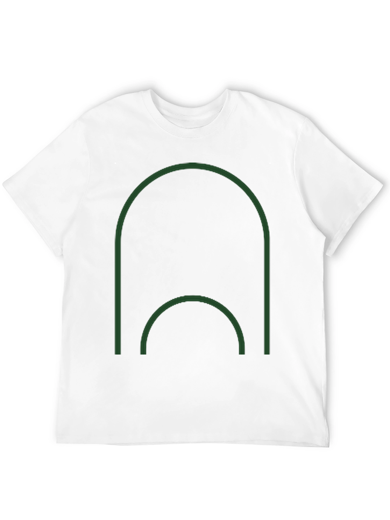 Modern Minimalist Arch Graphic Tee - Black
