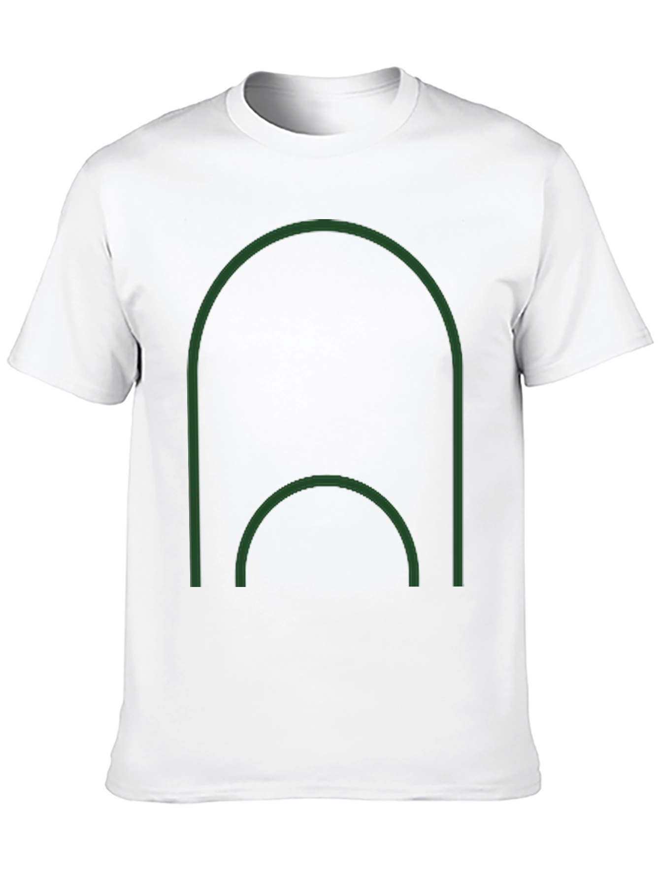 Modern Minimalist Arch Graphic Tee - Black