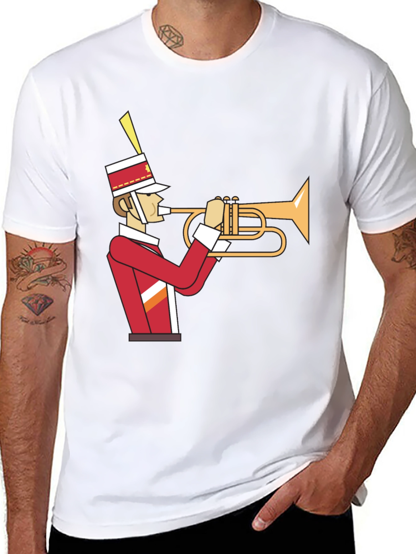 Marching Band Trumpet Player Graphic Tee