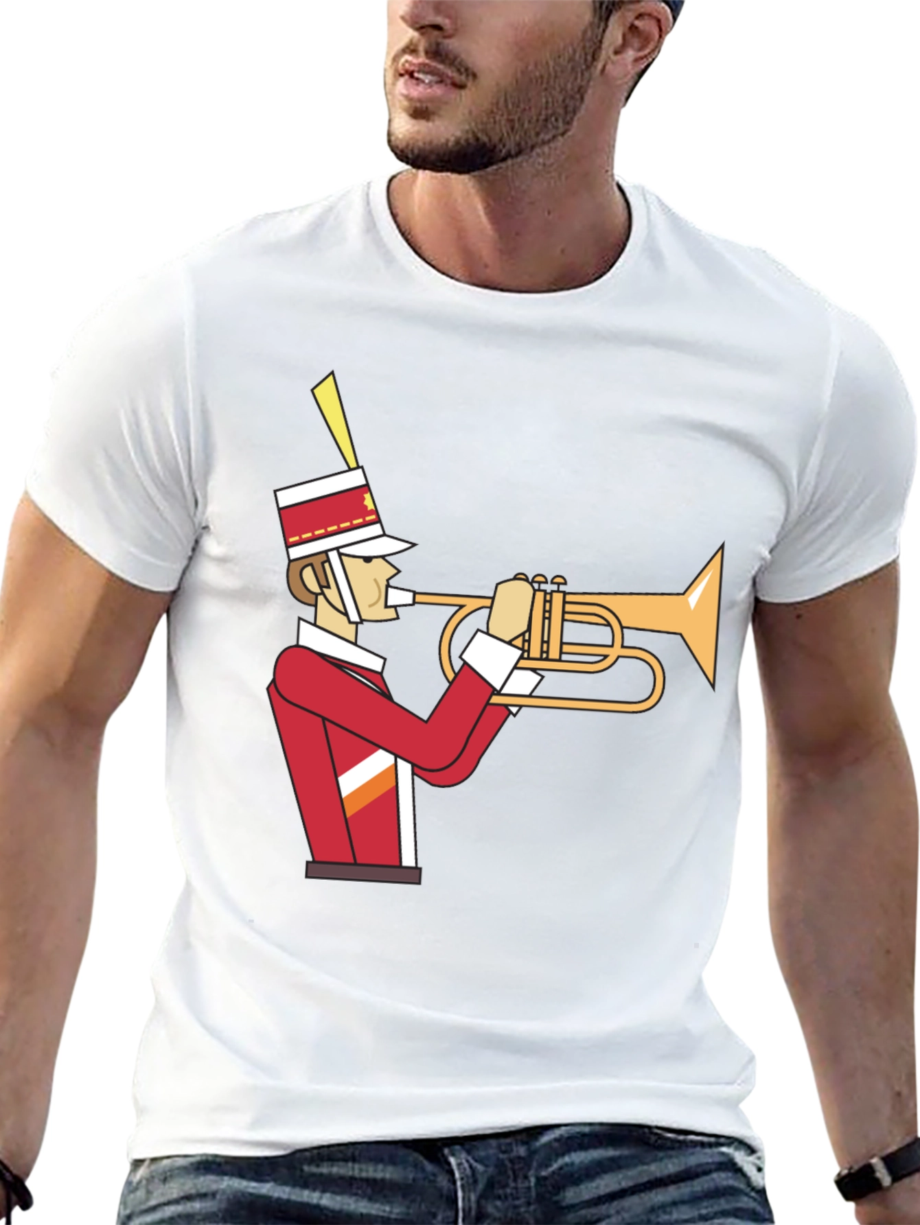 Marching Band Trumpet Player Graphic Tee