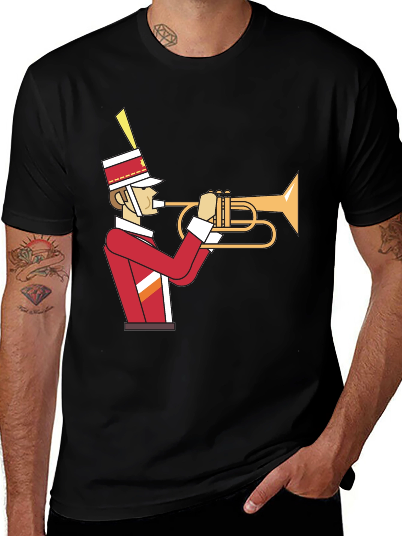 Marching Band Trumpet Player Graphic Tee