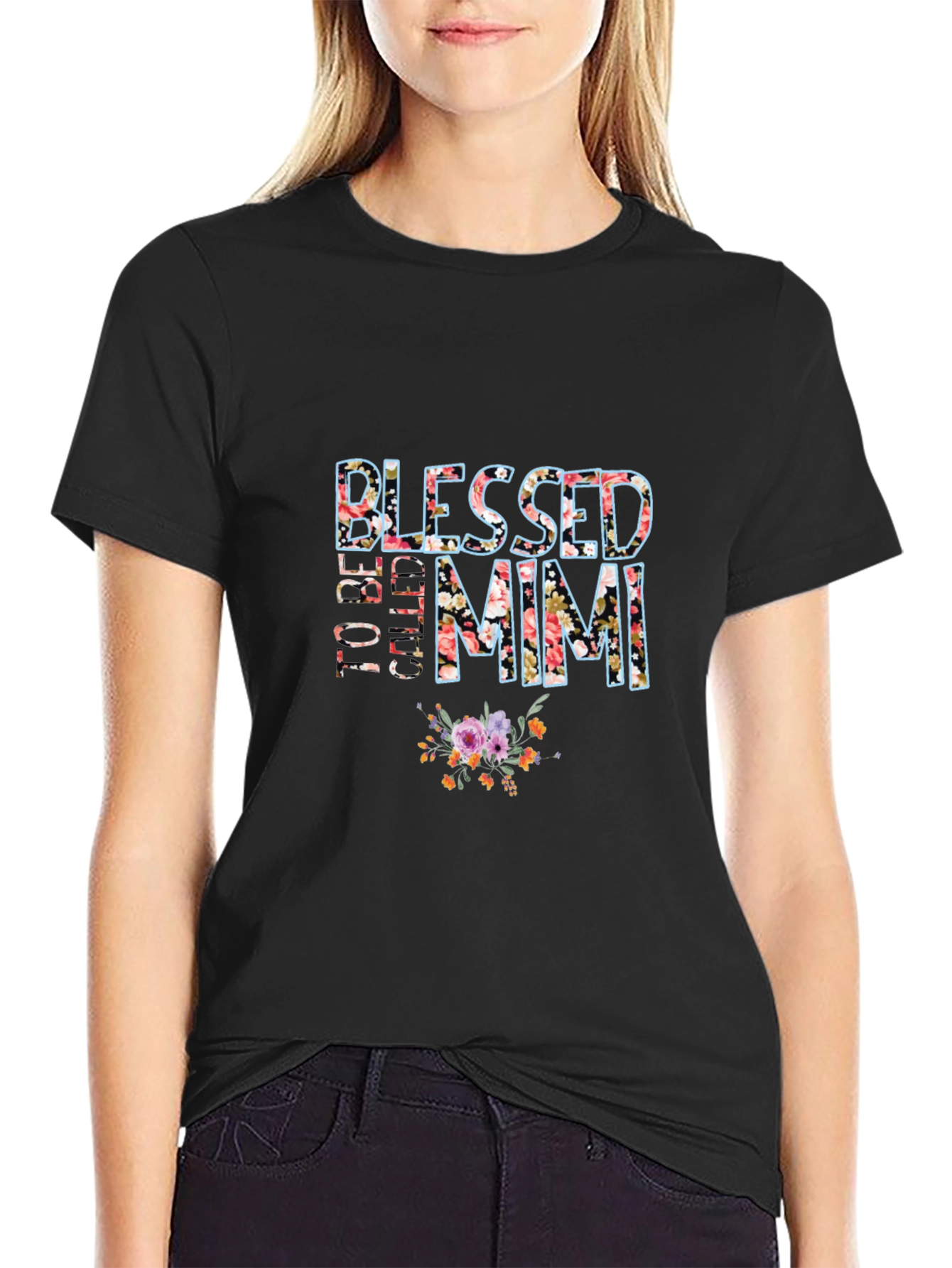 Blessed to be Called Mimi Floral T-Shirt