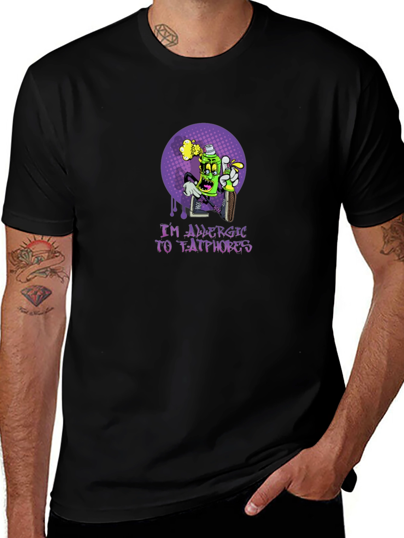 Im Allergic to Fatphobes Graphic T-Shirt