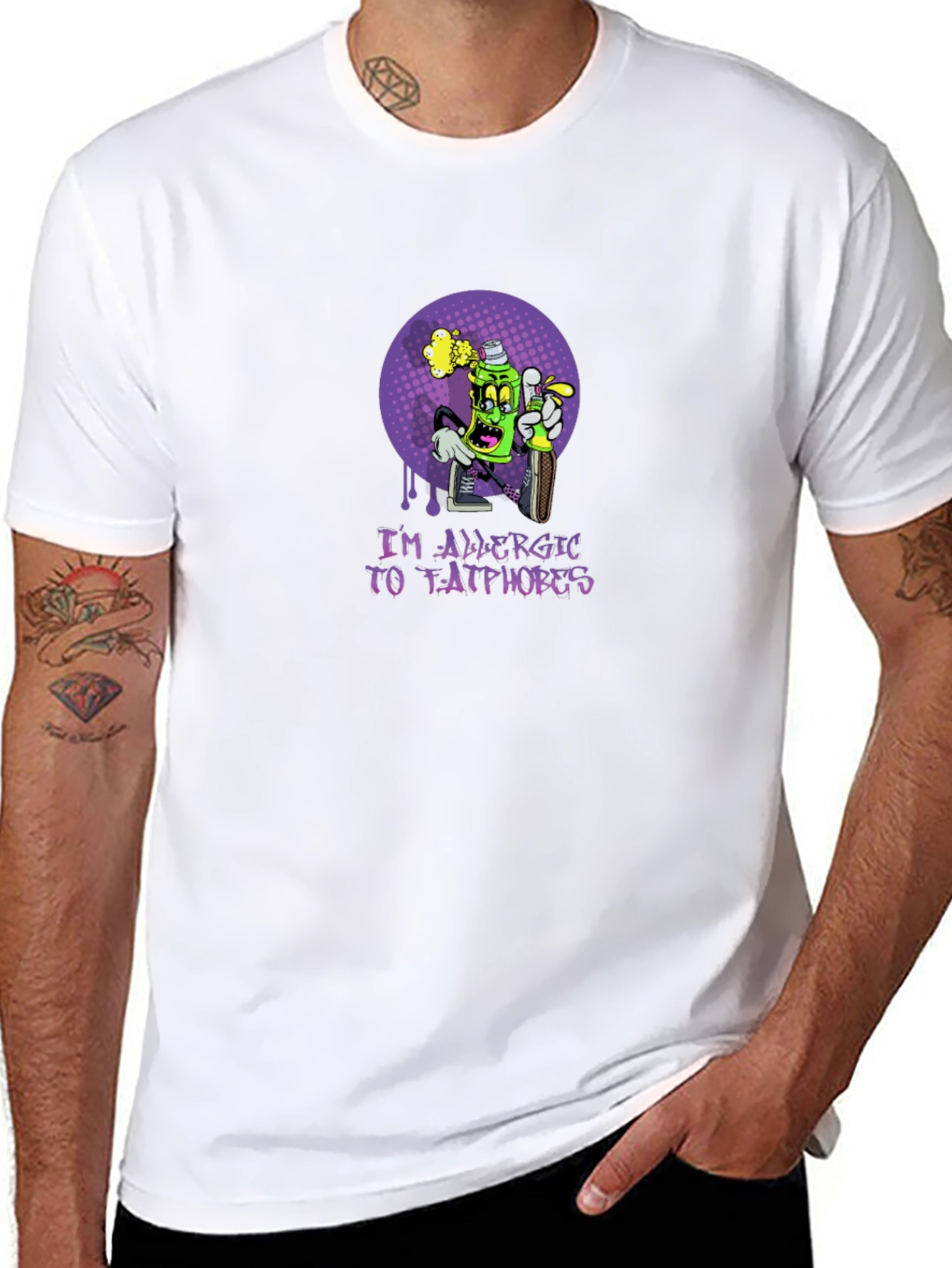 Im Allergic to Fatphobes Graphic T-Shirt