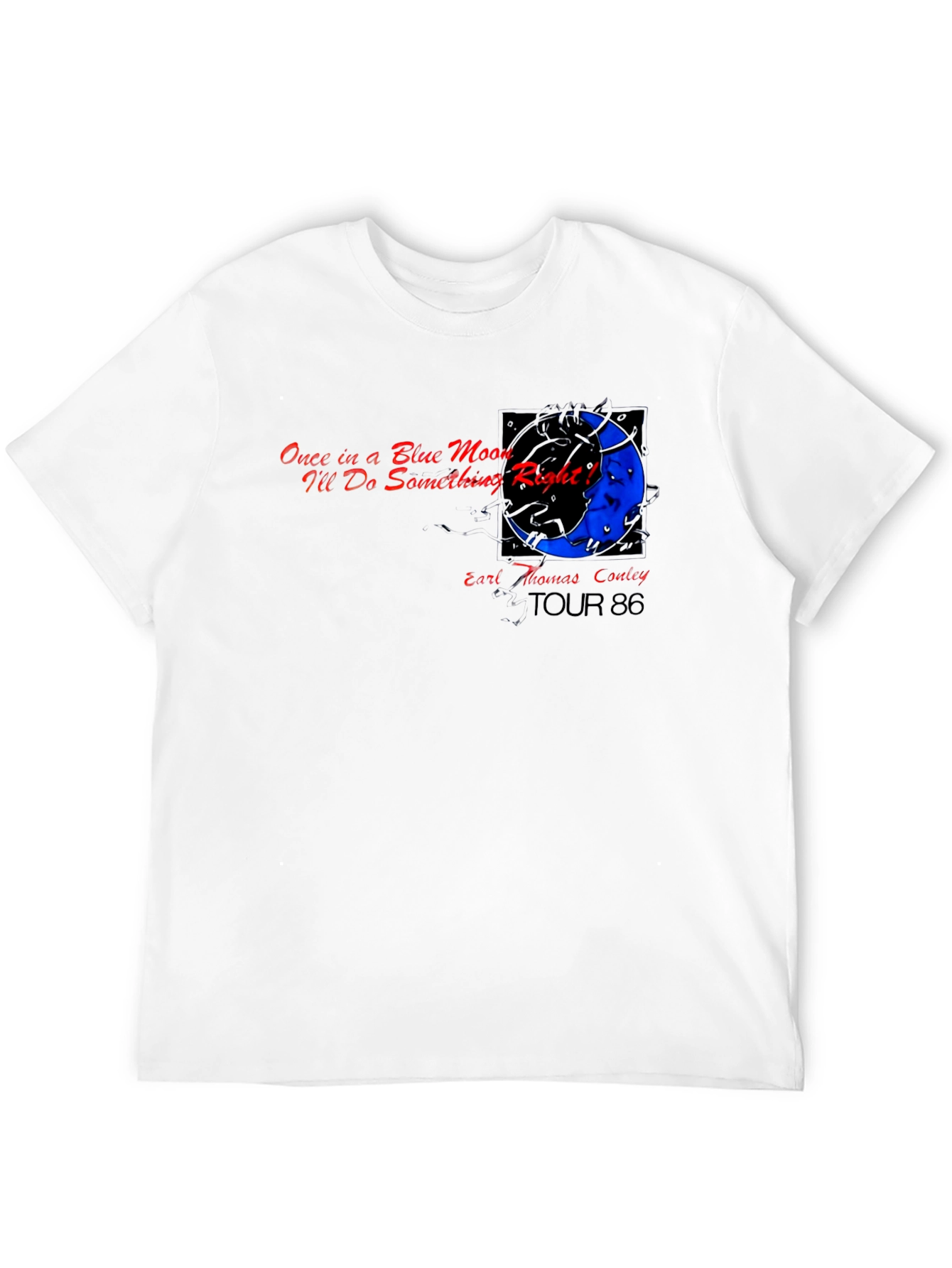 Earl Thomas Conley Tour 86 Black T-Shirt