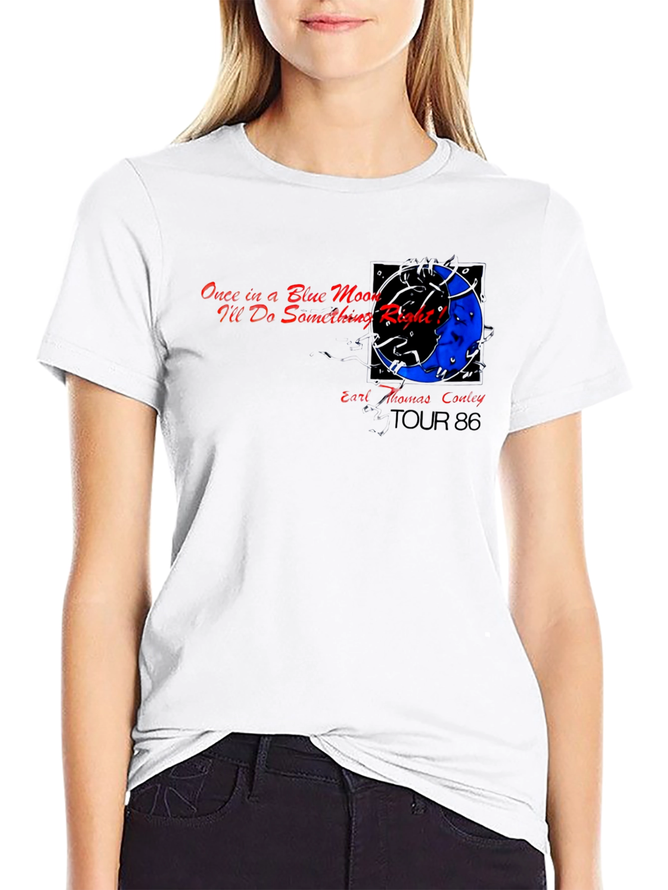 Earl Thomas Conley Tour 86 Black T-Shirt