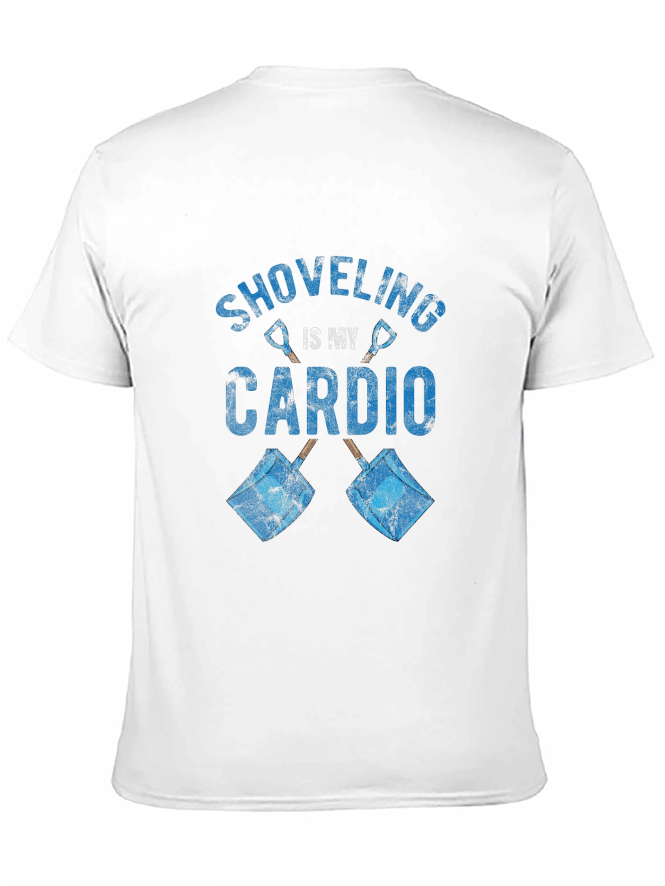 Shoveling is My Cardio Graphic Tee - Black