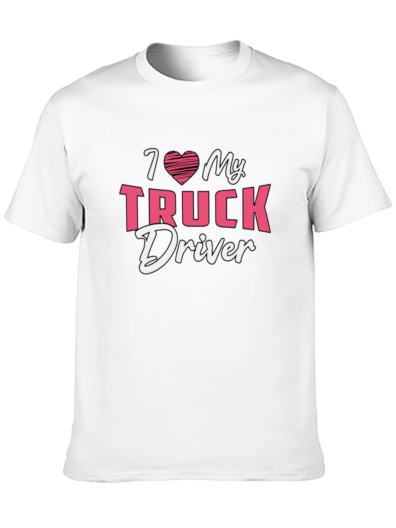 I Heart My Truck Driver Tee - Black