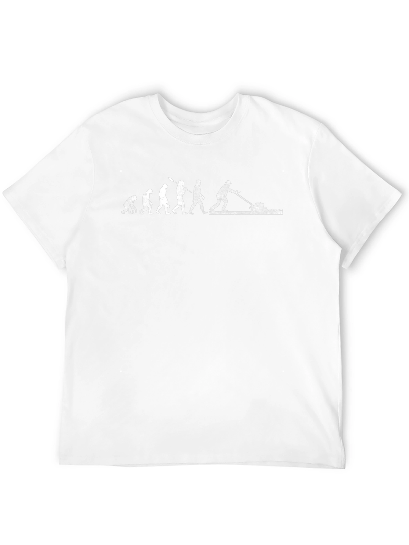Evolution of Lawn Mowing T-Shirt - Funny Gardener Tee