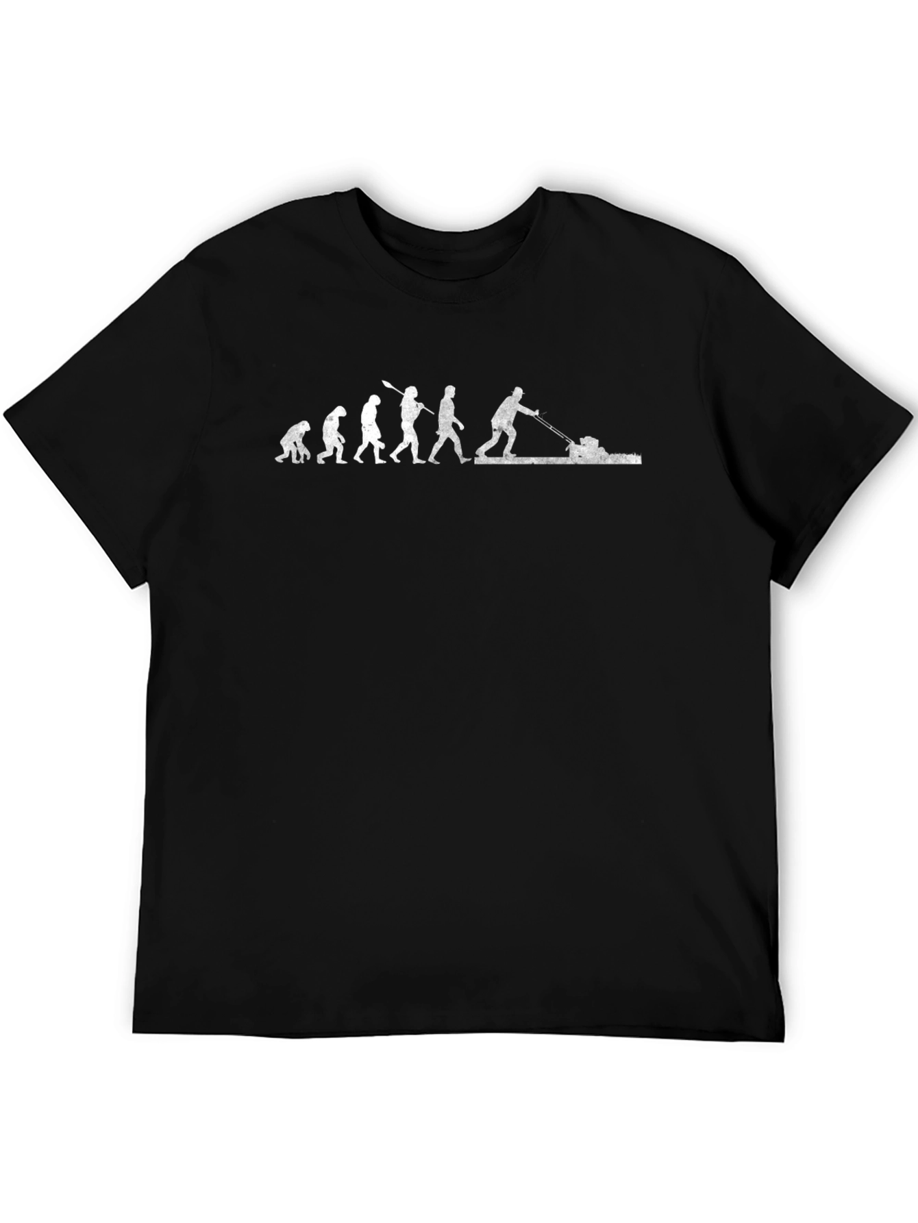 Evolution of Lawn Mowing T-Shirt - Funny Gardener Tee