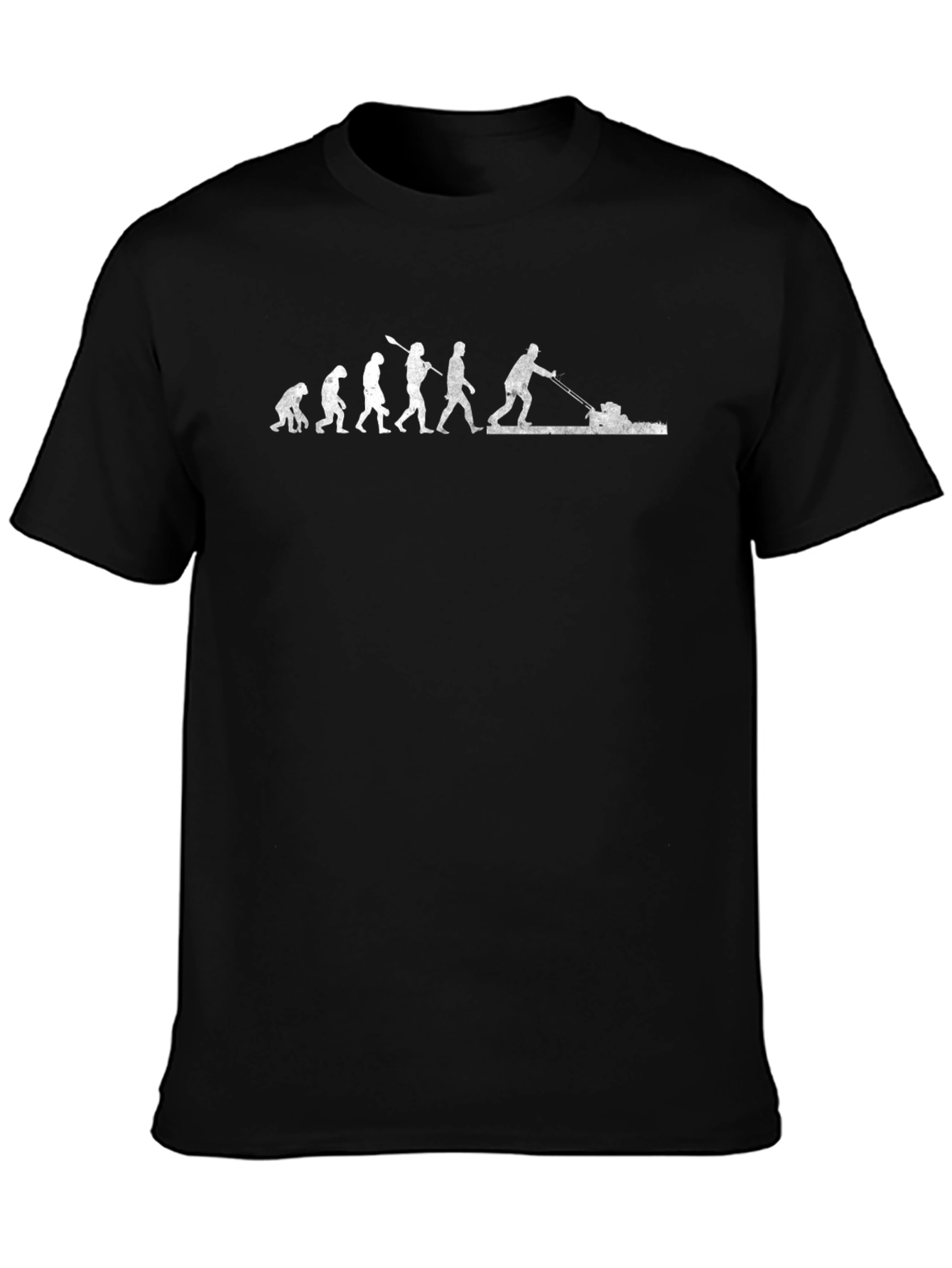 Evolution of Lawn Mowing T-Shirt - Funny Gardener Tee