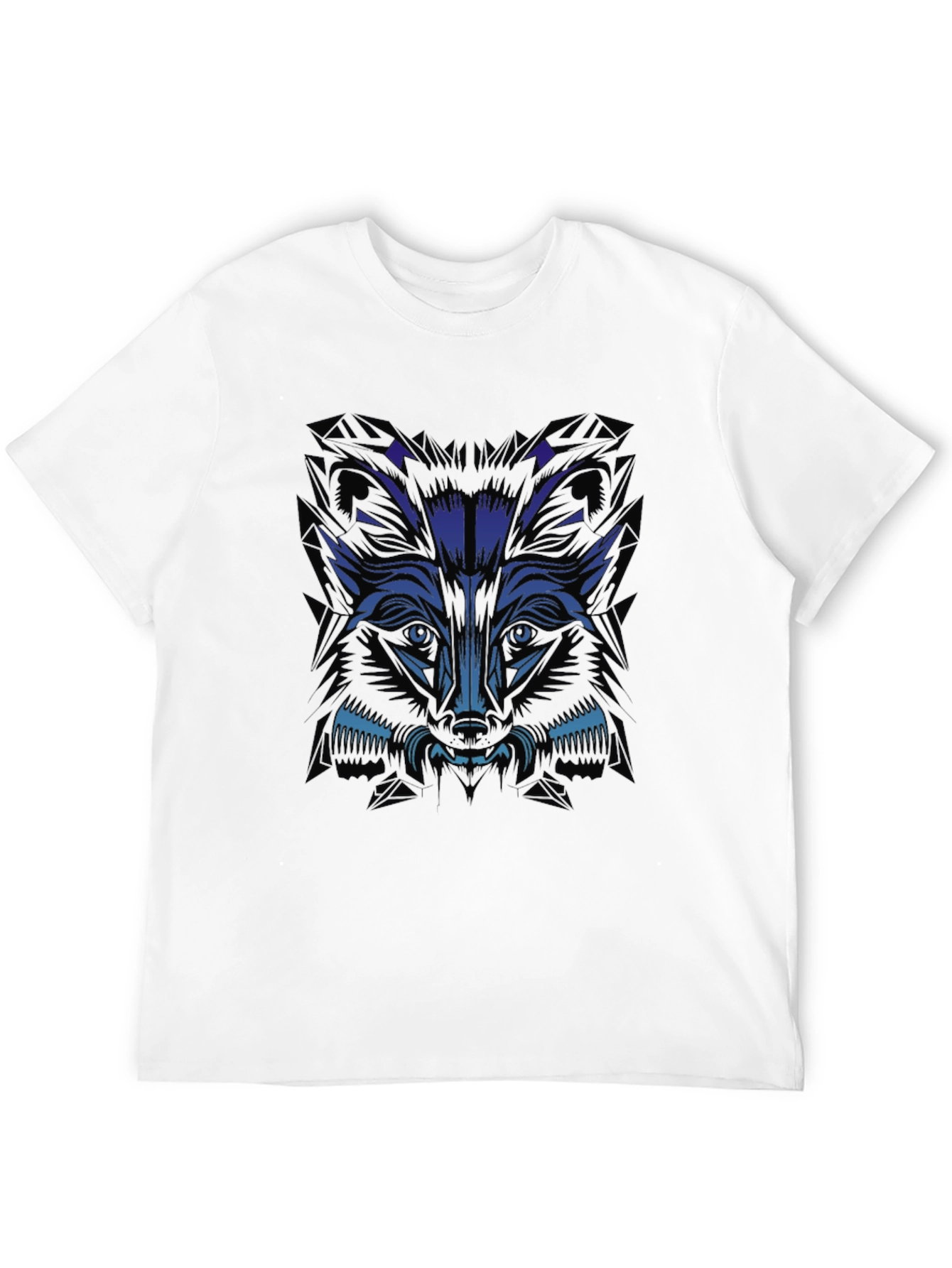 Mens Graphic Tee - Wolf Design