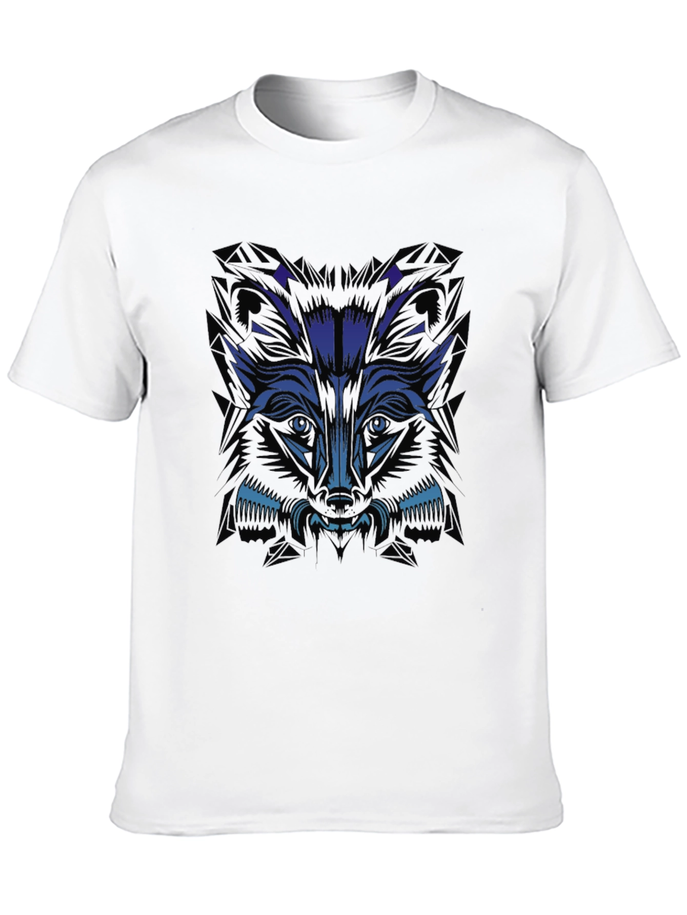 Mens Graphic Tee - Wolf Design