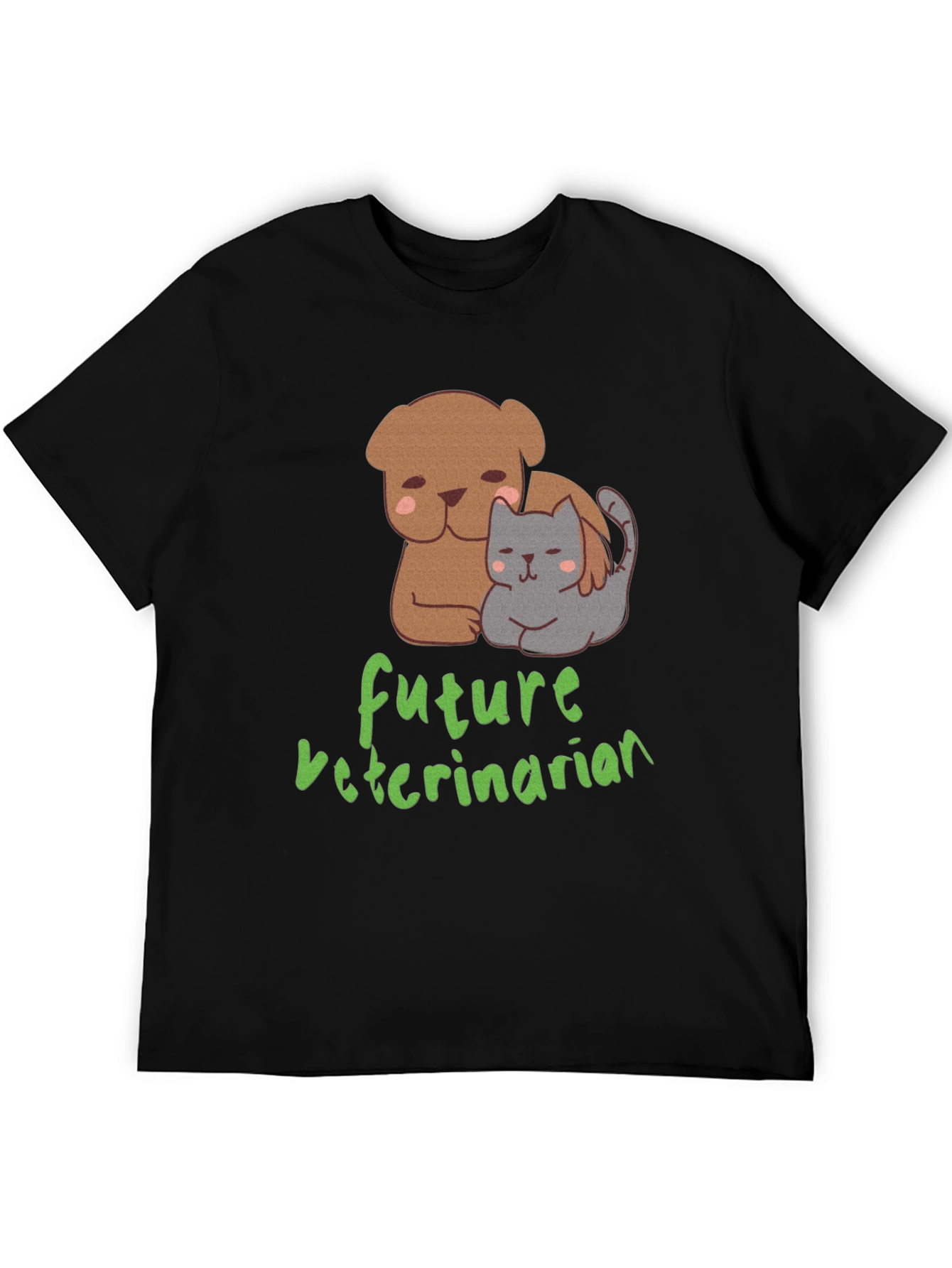 Future Veterinarian T-Shirt: Cute Dog & Cat Design