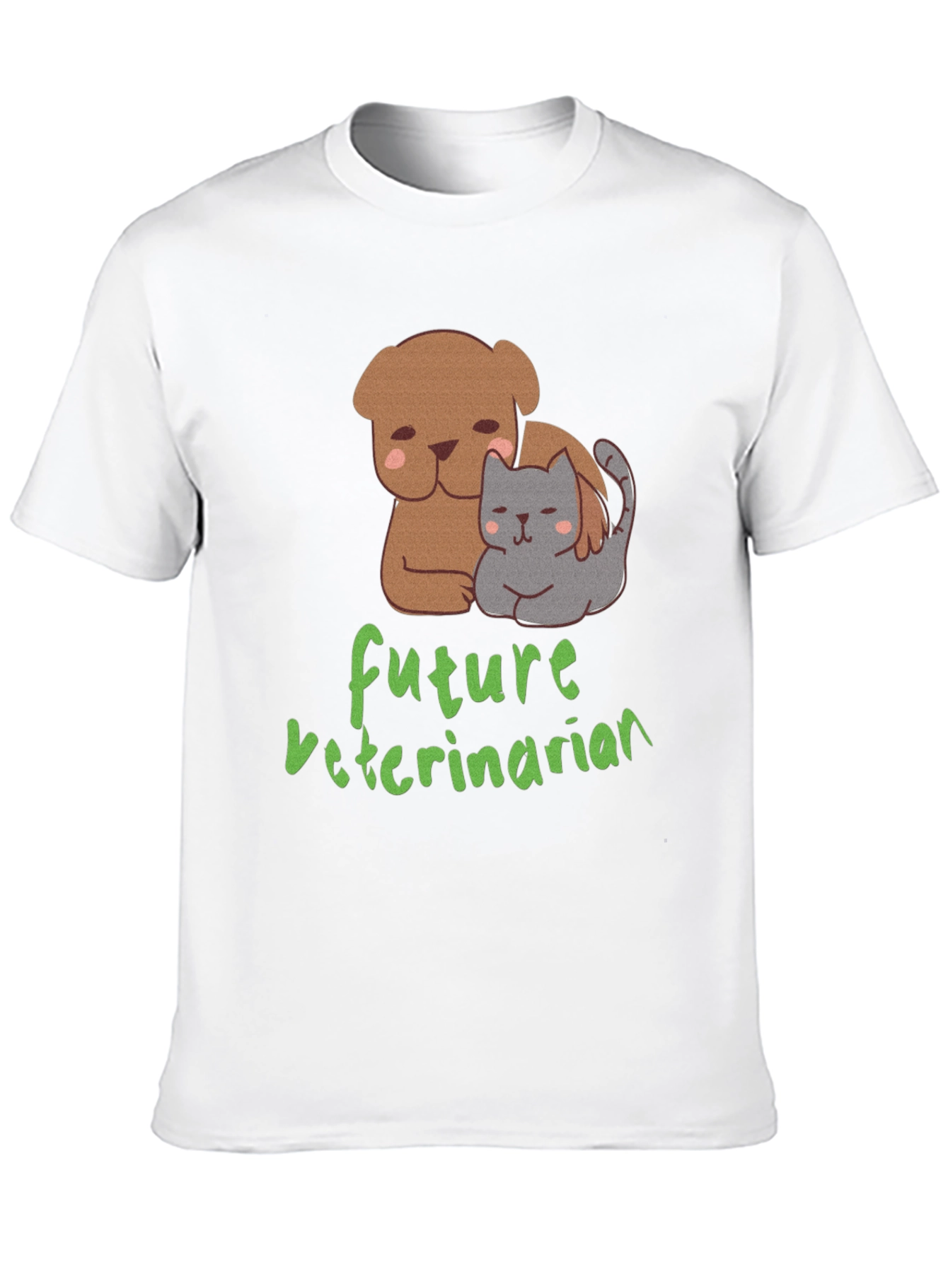 Future Veterinarian T-Shirt: Cute Dog & Cat Design