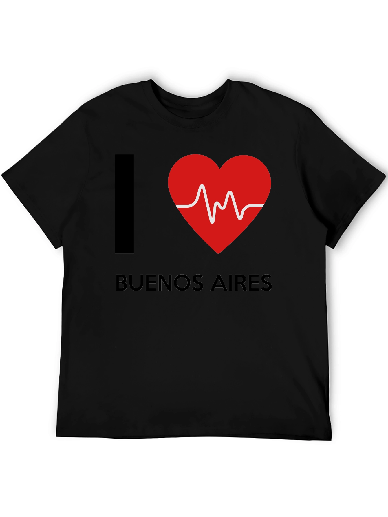 I Heart Buenos Aires T-Shirt - Black Cotton Tee