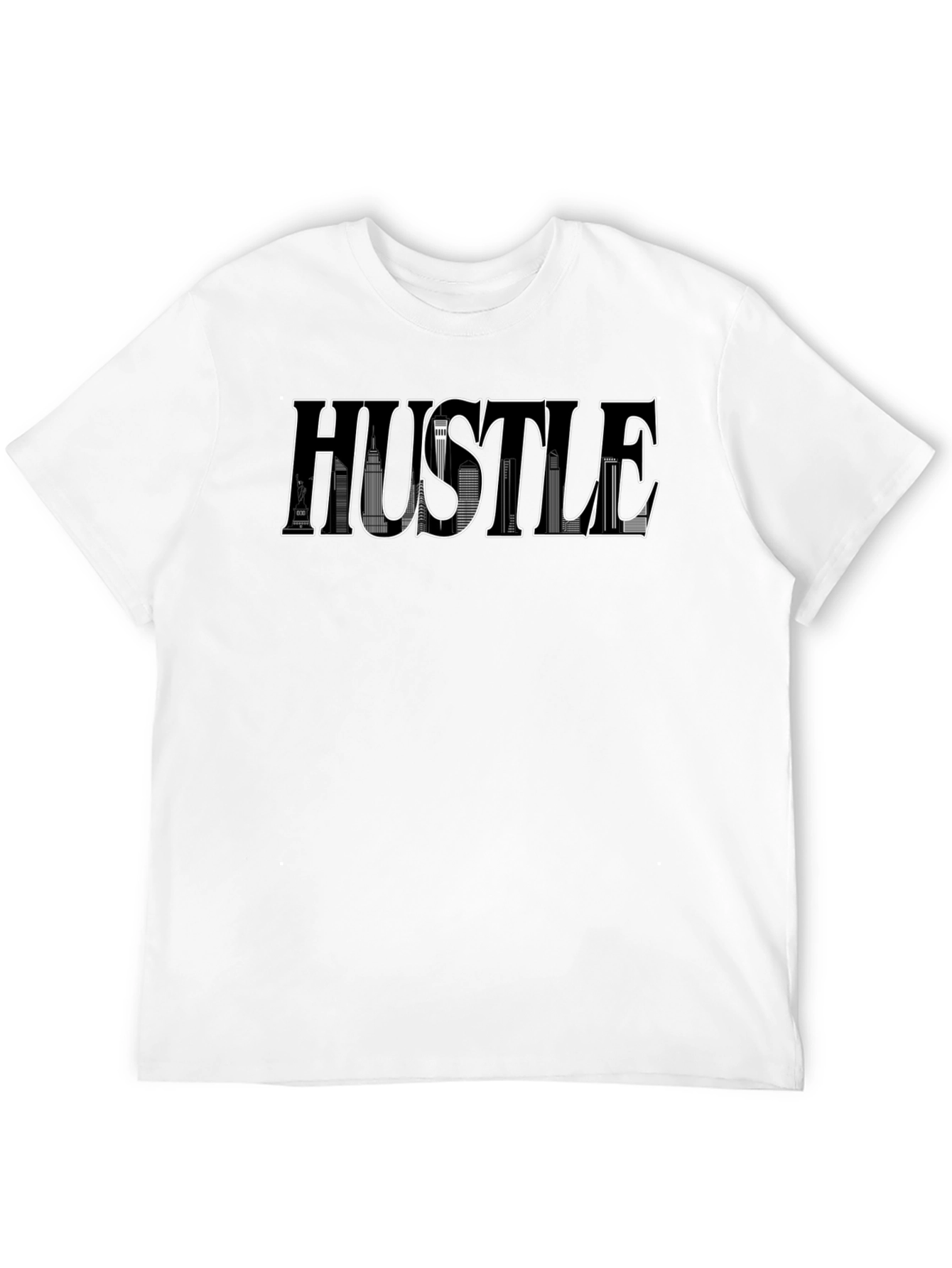 Hustle Skyline Graphic Tee - Black