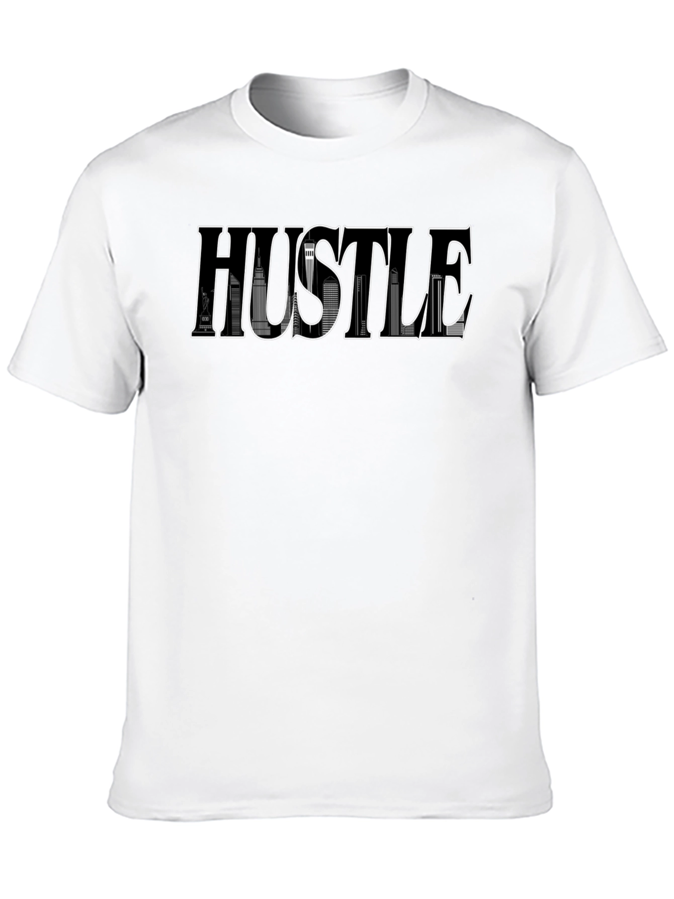 Hustle Skyline Graphic Tee - Black