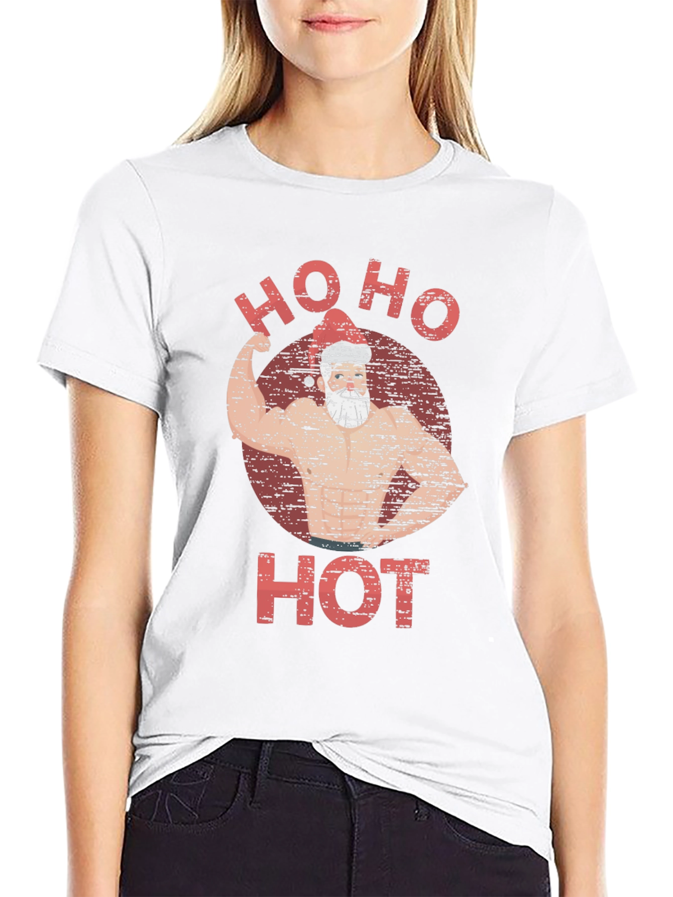 Ho Ho Hot Santa Muscle T-Shirt