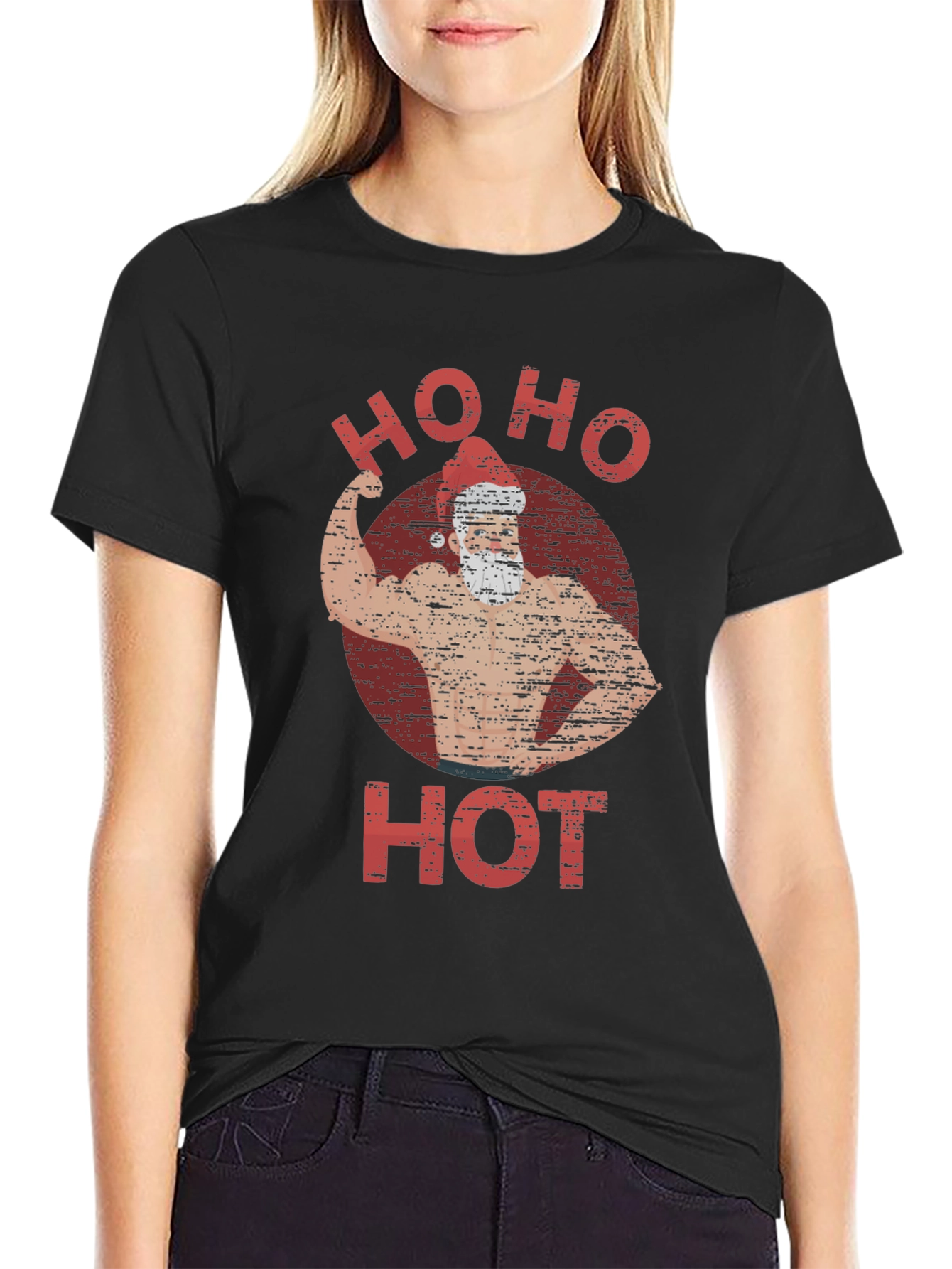 Ho Ho Hot Santa Muscle T-Shirt