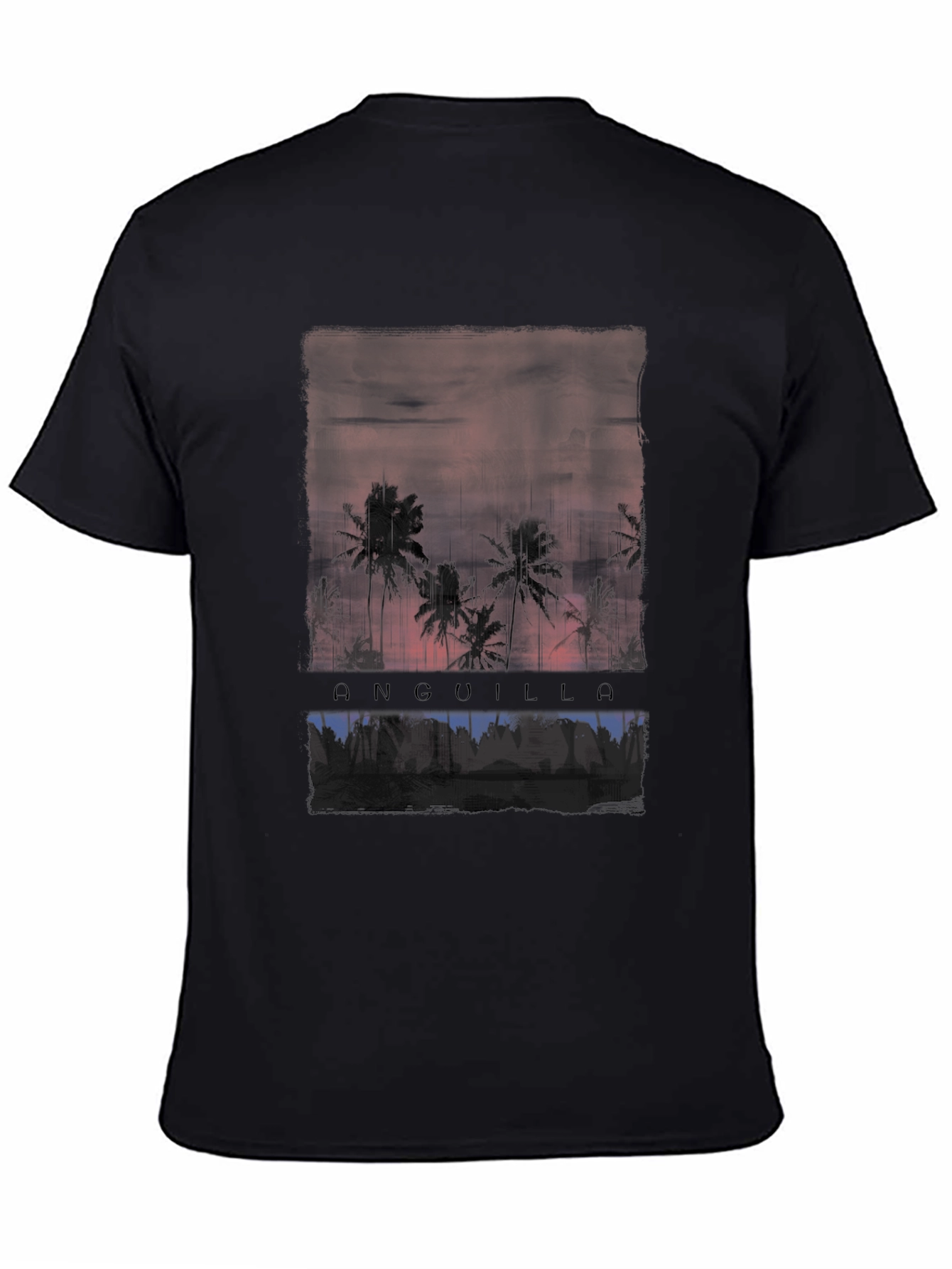 Anguilla Palm Tree Sunset T-Shirt