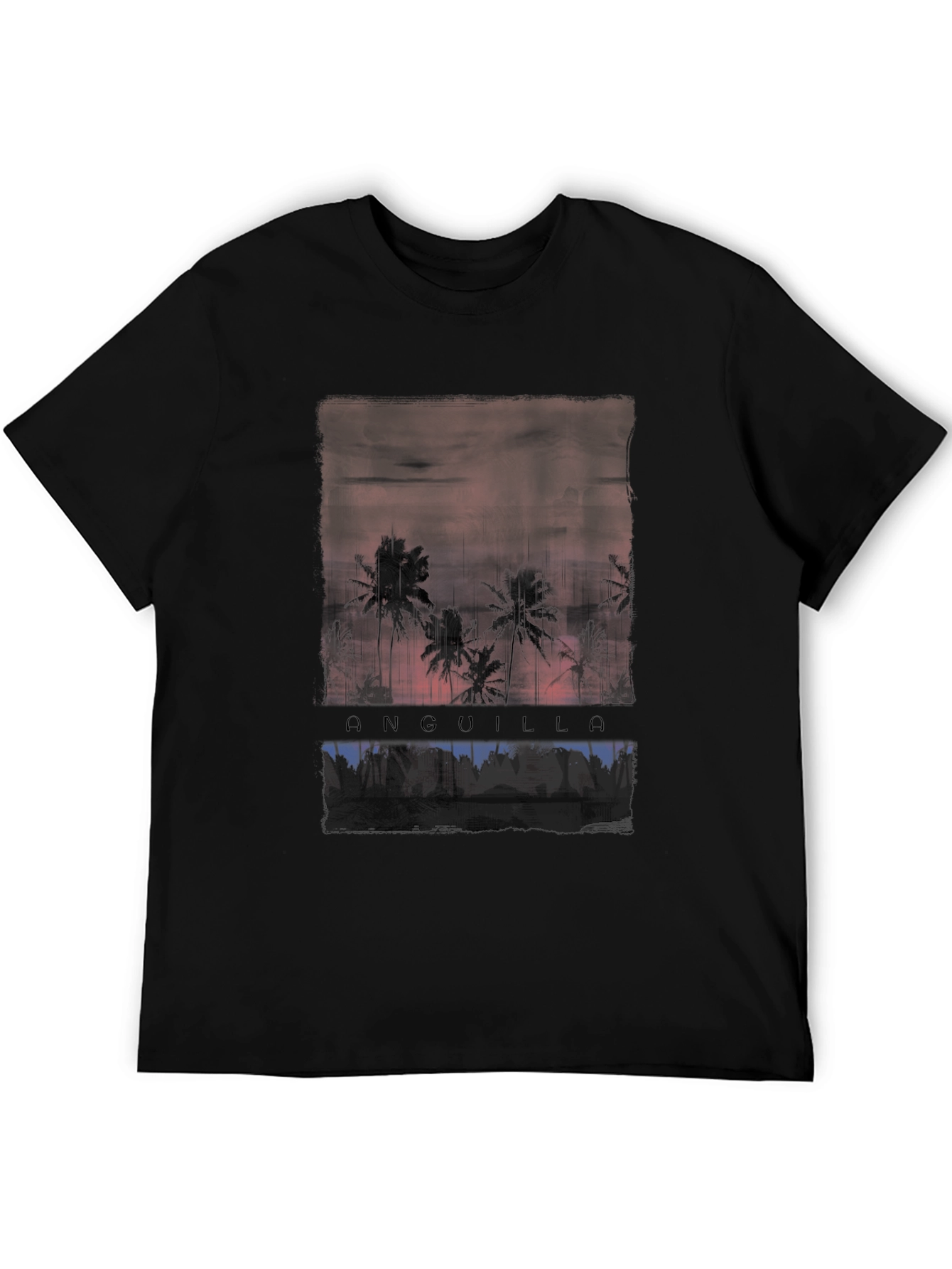 Anguilla Palm Tree Sunset T-Shirt