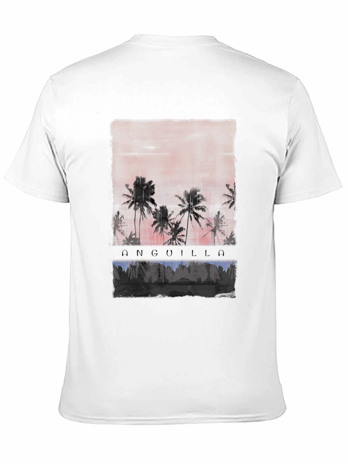 Anguilla Palm Tree Sunset T-Shirt