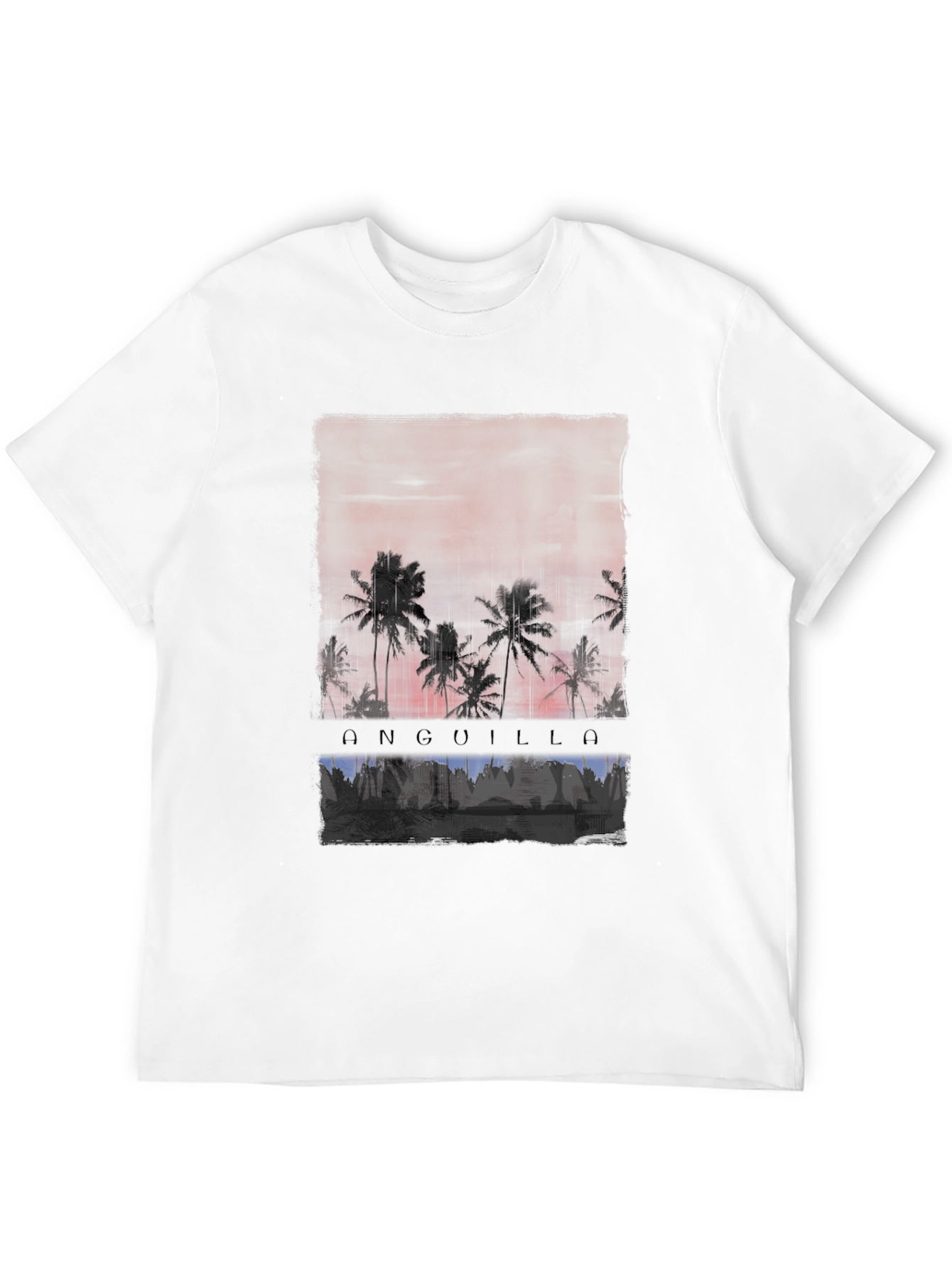 Anguilla Palm Tree Sunset T-Shirt