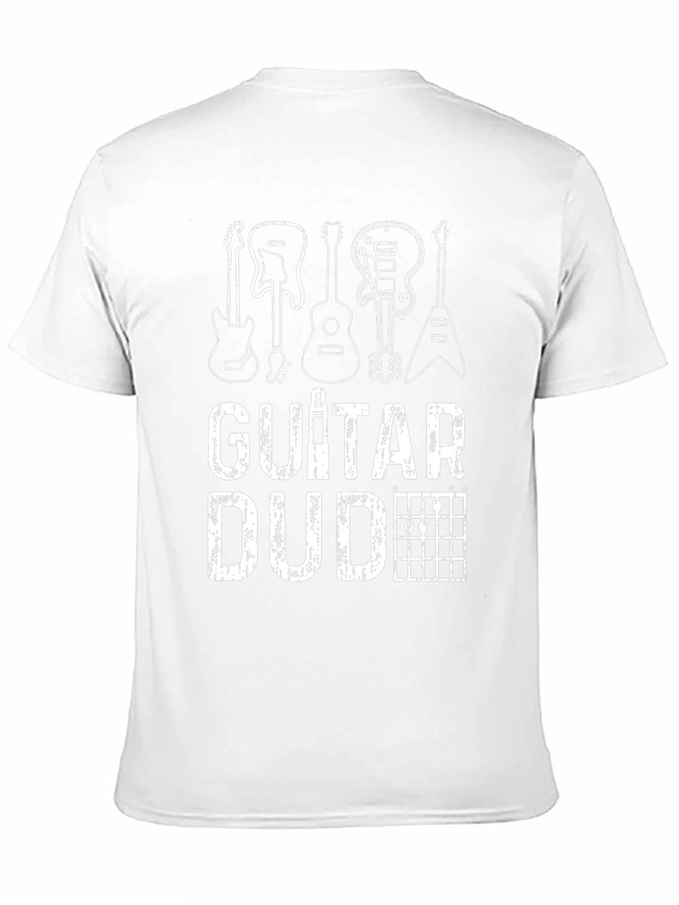 Guitar Dude Black T-Shirt - Music Lover Tee