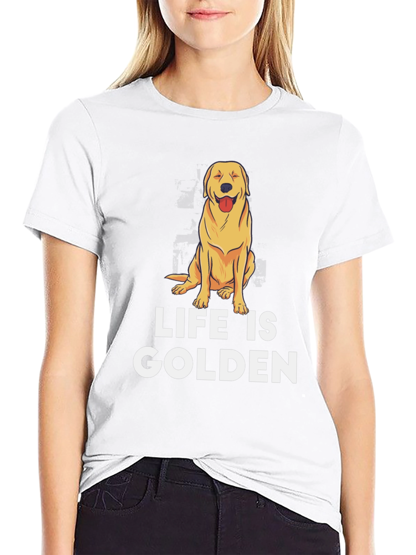 Life is Golden Retriever Graphic Tee