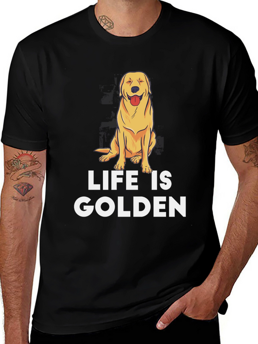 Life is Golden Retriever Graphic Tee