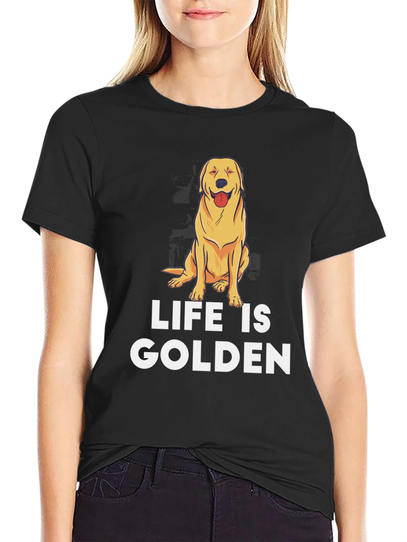 Life is Golden Retriever Graphic Tee