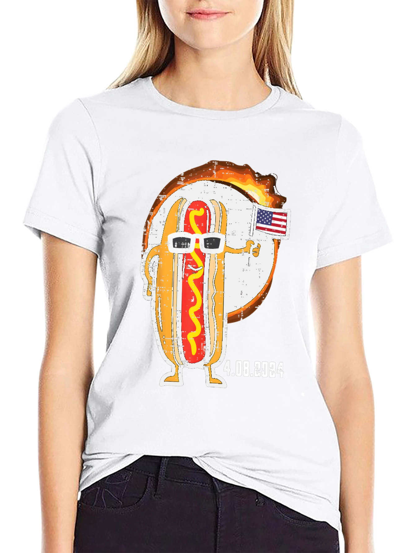 Cool Hotdog 4th of July 2024 T-Shirt