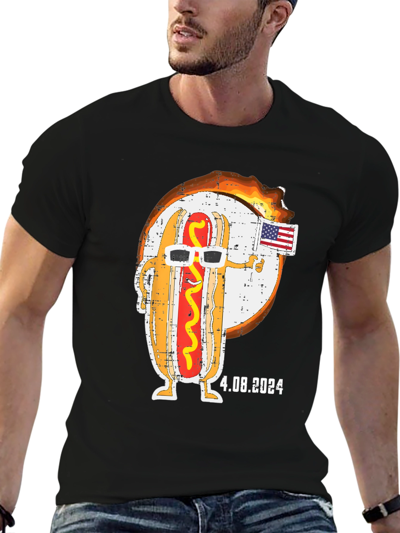 Cool Hotdog 4th of July 2024 T-Shirt