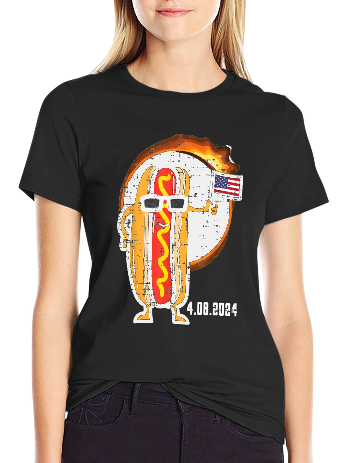 Cool Hotdog 4th of July 2024 T-Shirt