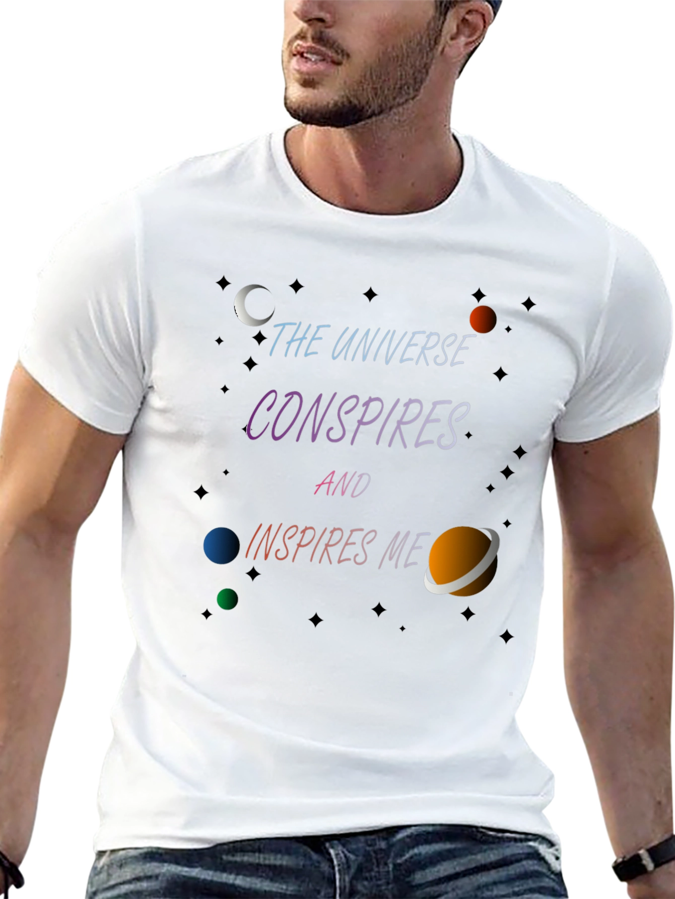 Universe Conspires T-Shirt - Inspiring Graphic Tee