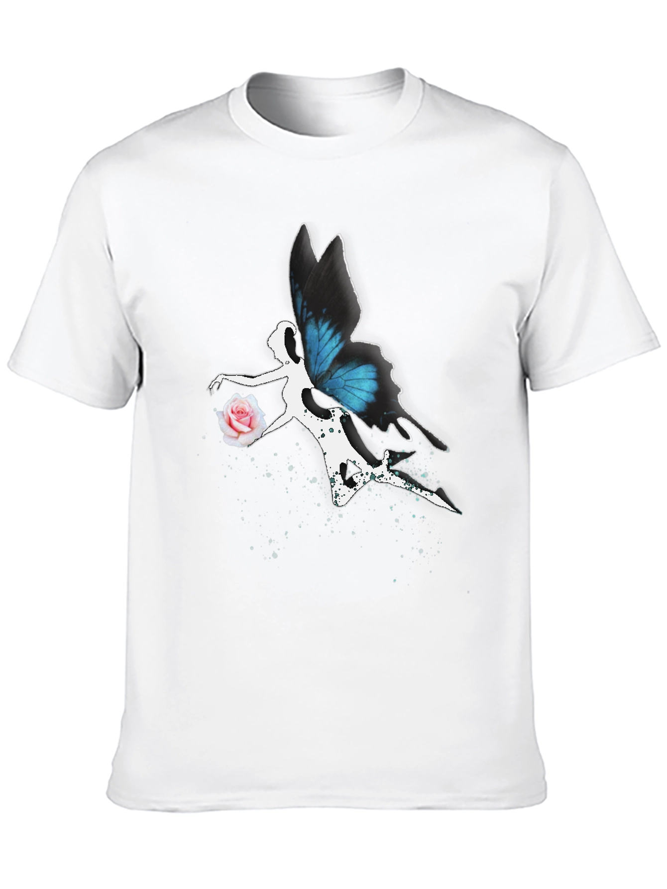Butterfly Fairy Graphic Tee - Black