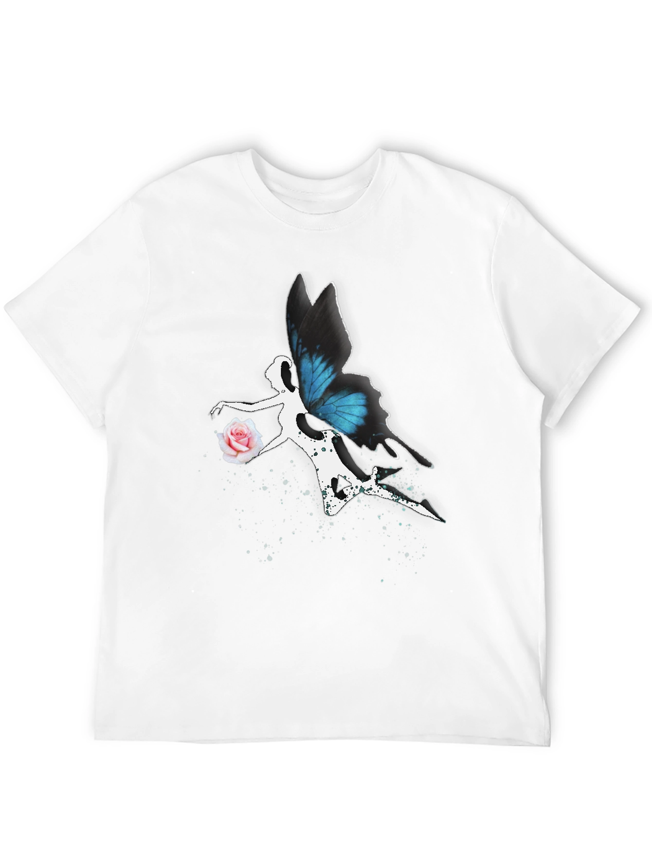 Butterfly Fairy Graphic Tee - Black