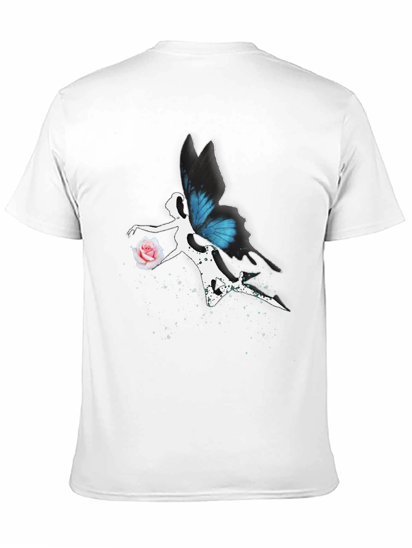 Butterfly Fairy Graphic Tee - Black