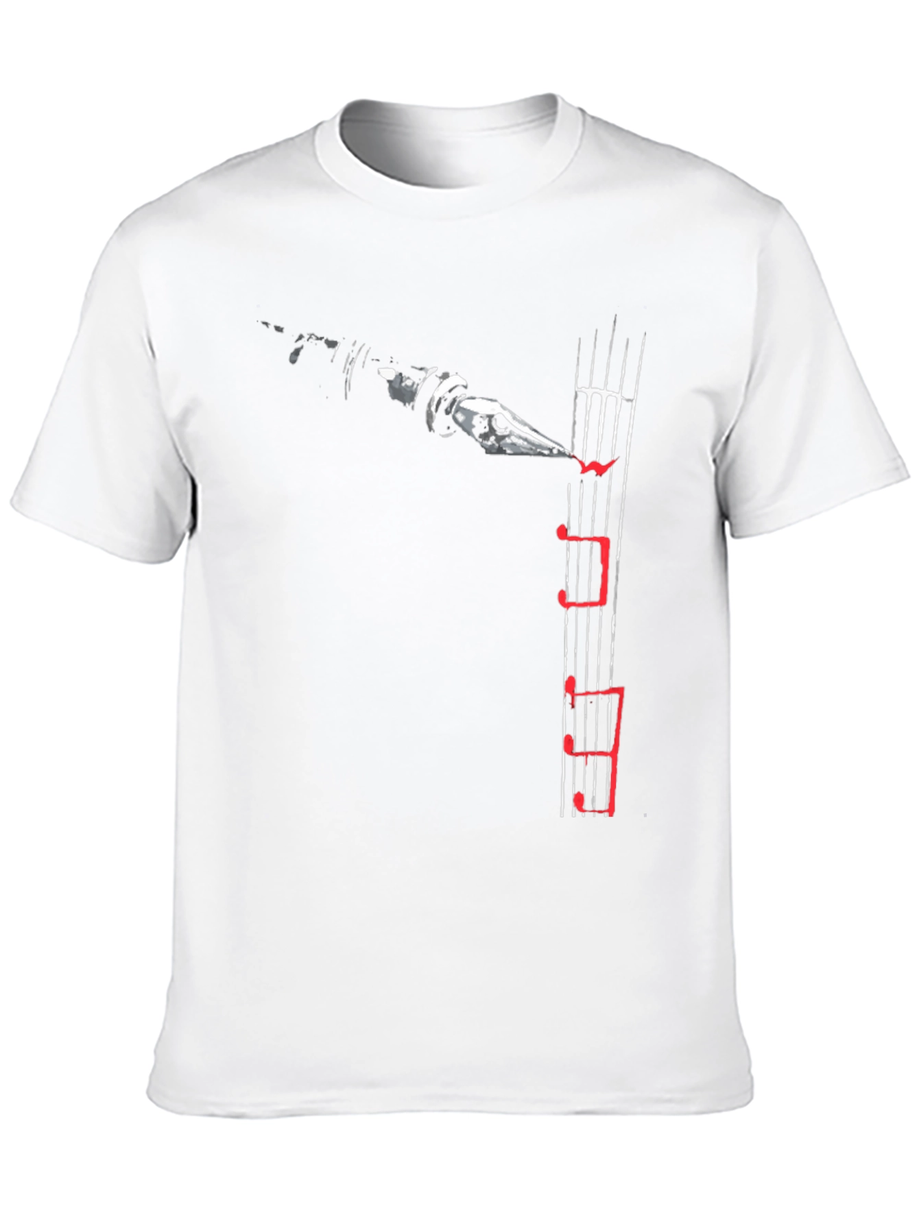 Musical Notes Graphic Print T-Shirt