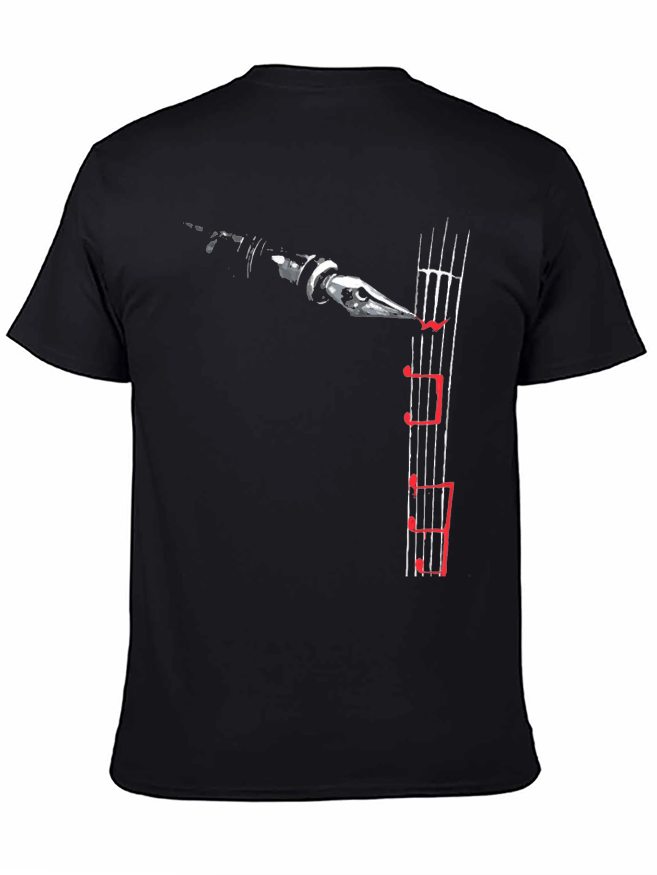 Musical Notes Graphic Print T-Shirt