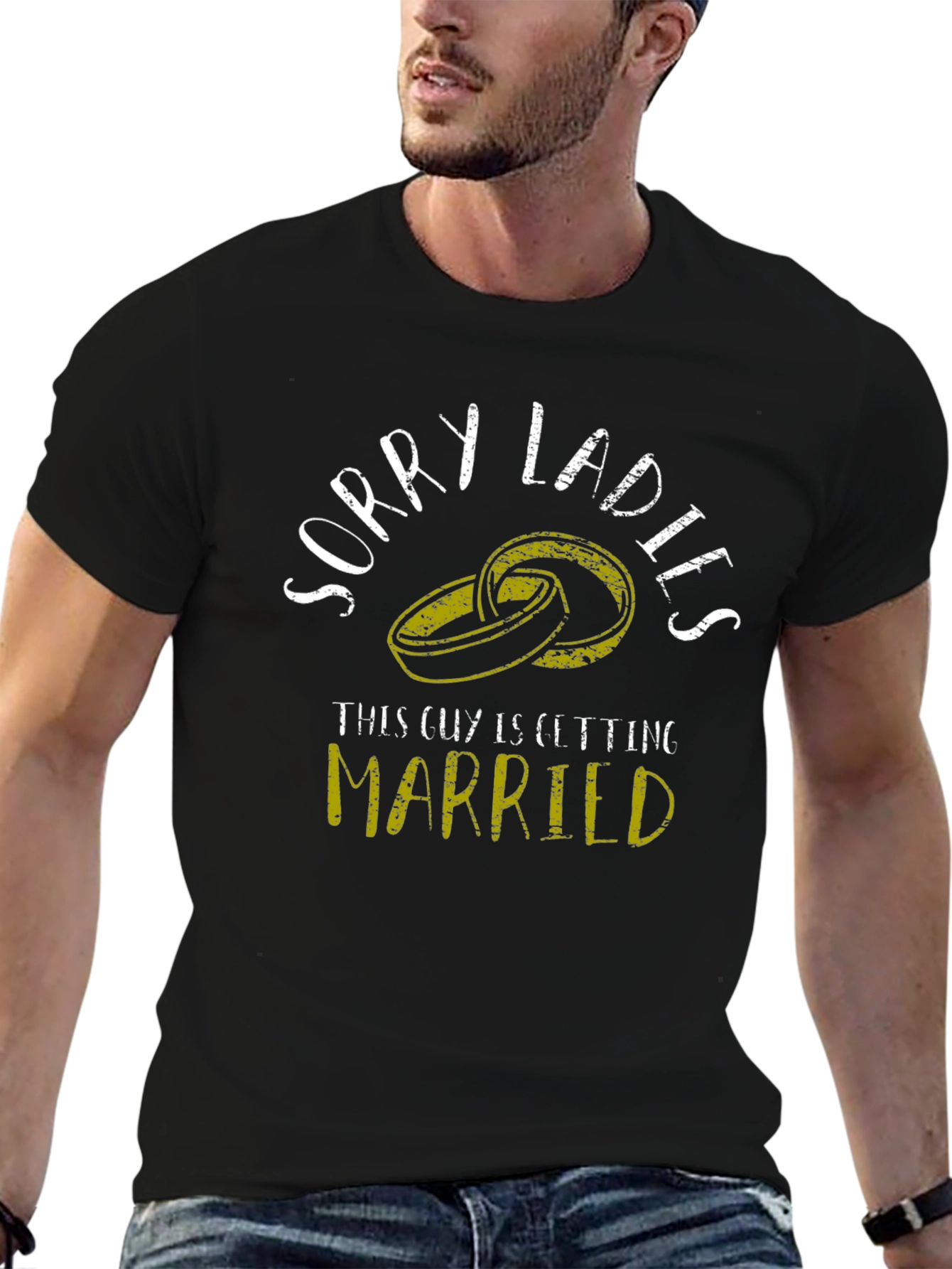 Sorry Ladies Getting Married Black T-Shirt