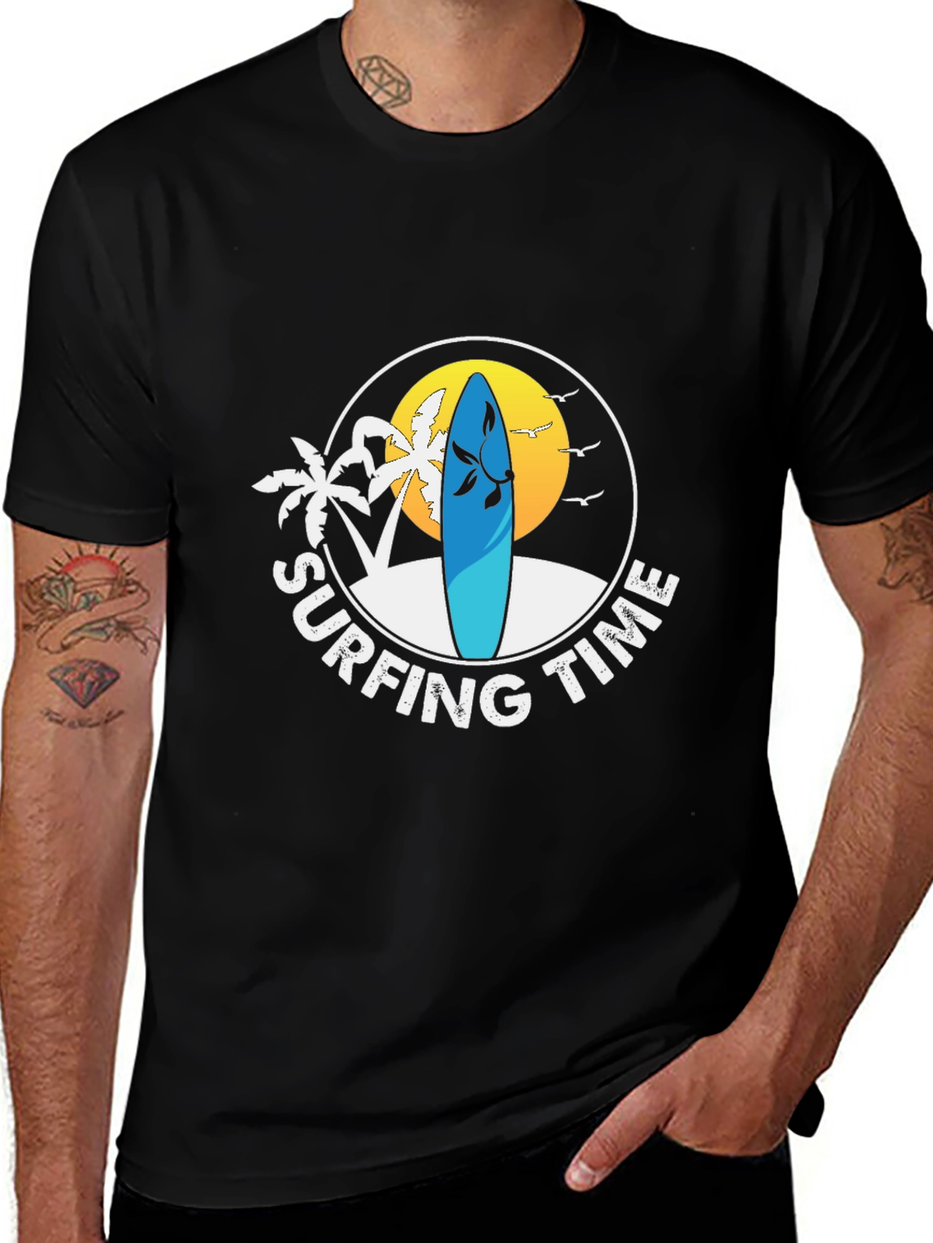 Surfing Time Graphic Tee - Beach Vibes