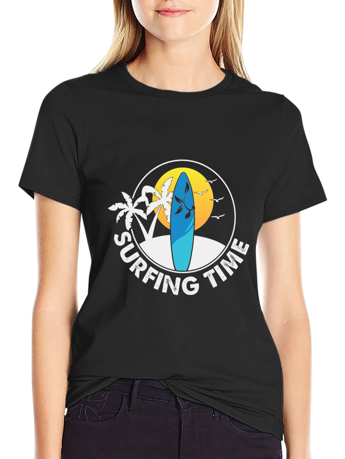 Surfing Time Graphic Tee - Beach Vibes