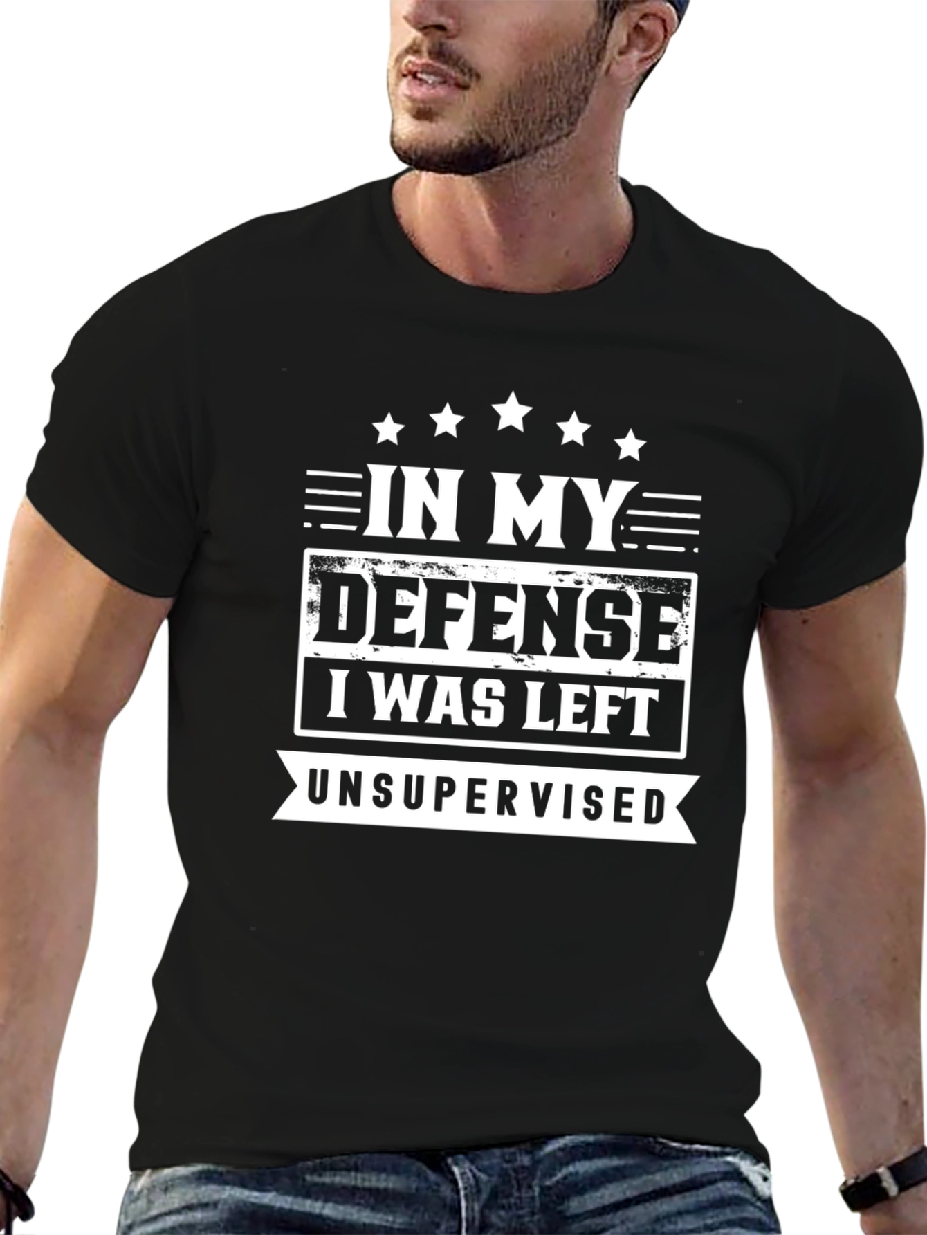Funny In My Defense T-Shirt Unsupervised Graphic Tee