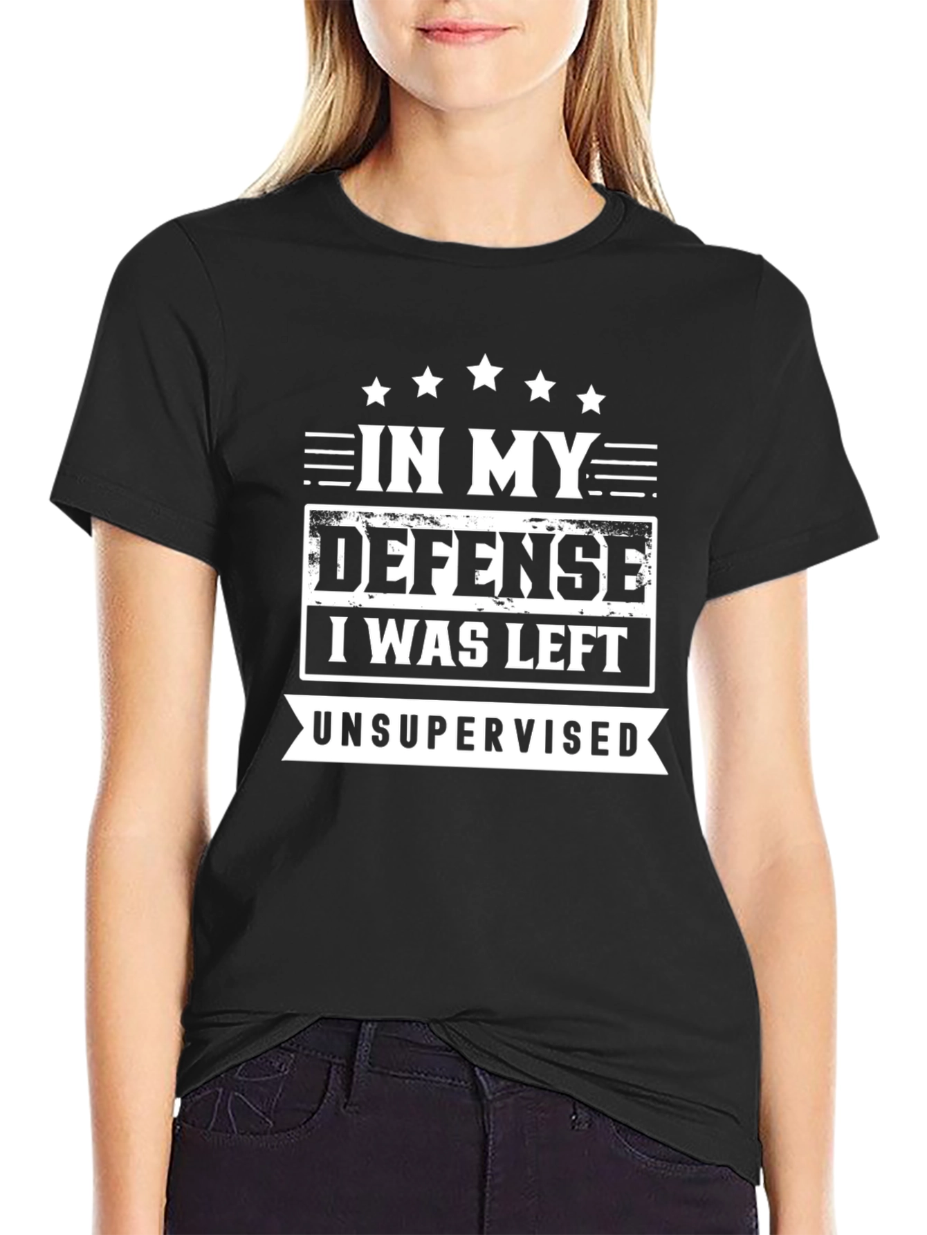 Funny In My Defense T-Shirt Unsupervised Graphic Tee