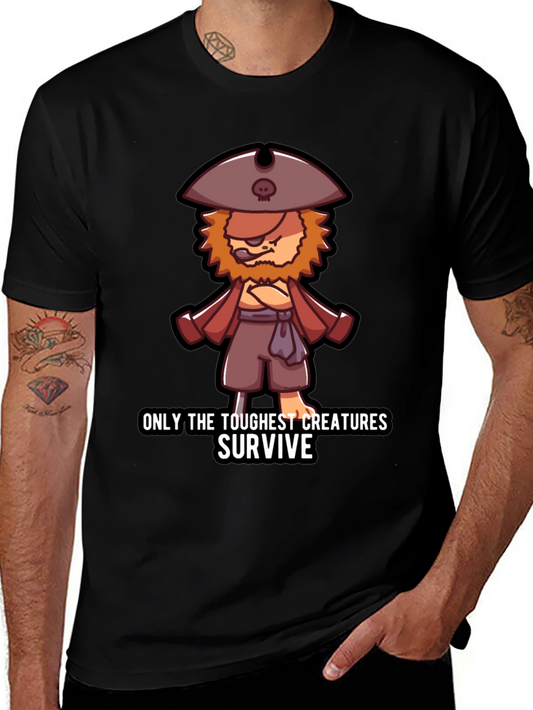 Toughest Creatures Pirate Cartoon T-Shirt