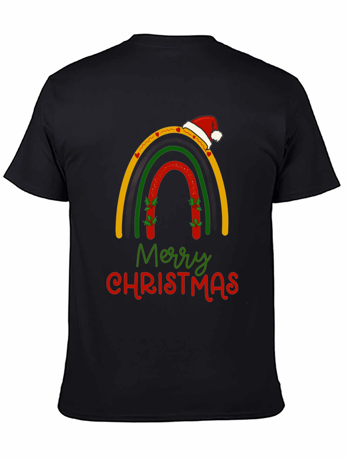 Festive Christmas Rainbow Graphic T-Shirt